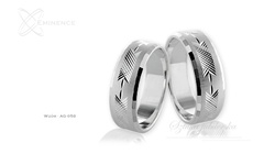 Obrączki srebrne - wzór ag-058