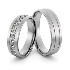Obrączki srebrne z cyrkoniami swarovski - wzór ag-389
