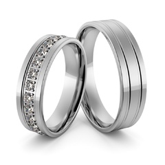 Obrączki srebrne z cyrkoniami swarovski - wzór ag-390