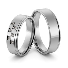 Obrączki srebrne z cyrkoniami swarovski - wzór ag-392
