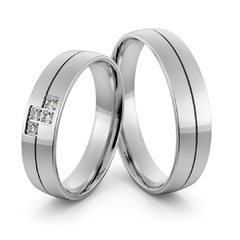 Obrączki srebrne z cyrkoniami swarovski - wzór ag-394