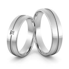 Obrączki srebrne z cyrkonią swarovski - wzór ag-406