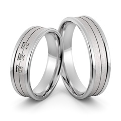 Obrączki srebrne z cyrkoniami swarovski - wzór ag-410