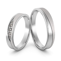 Obrączki srebrne z cyrkoniami swarovski - wzór ag-473