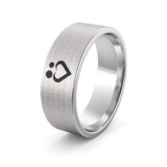 Obrączka srebrna ona i on - wzór ag-386
