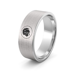 Obrączka srebrna z znakiem zodiaku lew - wzór ag-386