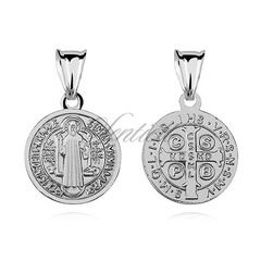 Srebrny medalik pr.925 - święty benedykt