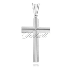 Srebrny (pr.925) krzyżyk diamentowany