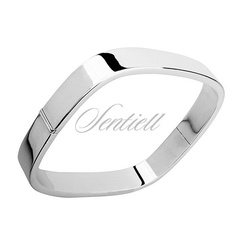 Bangle bransoletka srebrna pr.925 kwadratowa szerokość 9mm