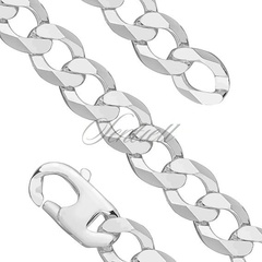 Bransoletka - pancerka diamentowana płaska pr. 925