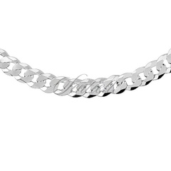 Łańcuszek męski pancerka diamentowana płaska pr. 925