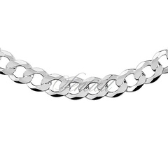 Pancerka łańcuszek męski diamentowana płaska pr. 925