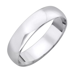 Staviori obrączka. białe złoto 0,585. szerokość 5 mm. grubość 1 mm.  dostępne inne kolory złota.