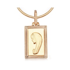 Staviori wisiorek. medalik. żółte złoto 0,585. wymiary 8x20 mm.   