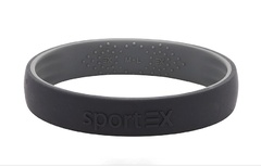 Bransoletka sportowa magnetyczna sport ex 3191-11 silikonowa dla sportowców czarna