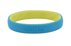 Bransoletka sportowa magnetyczna sport ex 3191-1 dla sportowców niebieska/turkusowa