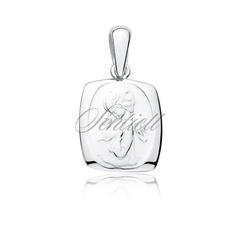 Srebrny medalik aniołek