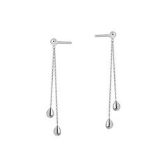 Staviori kolczyki. srebro rodowane 0,925. długość 52 mm.