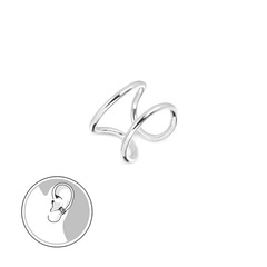 Staviori kolczyki. srebro 0,925. szerokość 10,30 mm. wysokość 7,18 mm.  mankiet do uszu  ażurowa, delikatna koncepcja, nadaje mankietowi super lekkiego, niezobowiązującego stylu.   