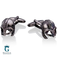 Spinki do mankietów x2 hełm wikinga 