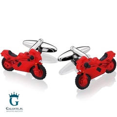 Spinki do mankietów czerwony motor sd-1460