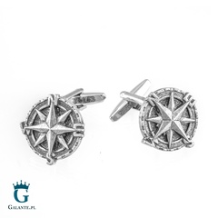 Spinki do mankietów marynarska busola x2 wcl137