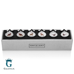 Zestaw spinek do mankietów na prezent dla myśliwego