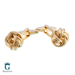 Spinki do mankietów złote węzełki sd-9032