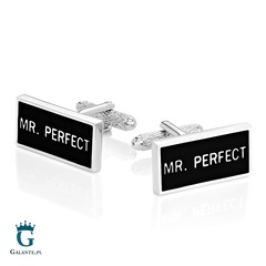 Spinki do mankietów mr. perfect - pan doskonały kc-932 onyx-art london