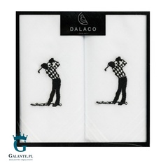 Białe chusteczki materiałowe dla golfisty hr-08