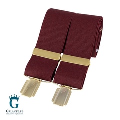 Szelki do spodni burgund br-011