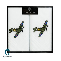 Białe chusteczki materiałowe spitfire hr-04