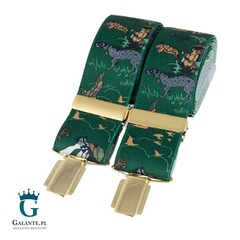 Zielone szelki do spodni polowanie br-025