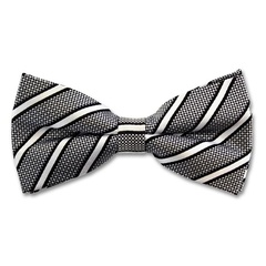 Czarno-biała muszka do koszuli m-400679