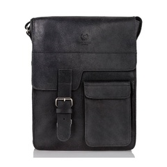 Skórzana listonoszka męska na ramię paolo peruzzi