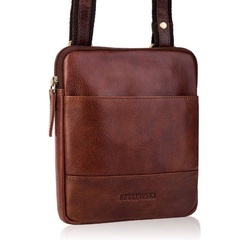 Skórzana męska saszetka tbs-309 brązowa betlewski