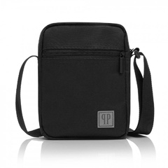 Saszetka męska na ramię j-03 czarna listonoszka