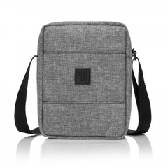 Szara saszetka męska na ramię miejska j-01 paolo peruzzi