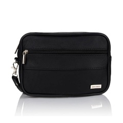 Czarna męska saszetka do ręki paolo peruzzi