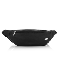 Skórzana saszetka b-23 czarny