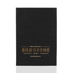 Ciemnobrązowy cienki portfel slim wallet brødrene sw02