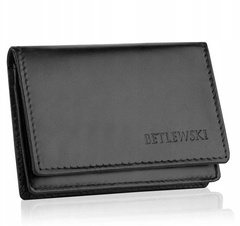 Etui na wizytówki betlewski bez-06 czarny