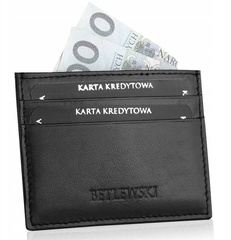 Etui na wizytówki betlewski bez-08 czarny