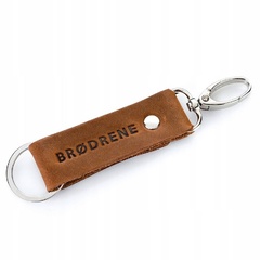 Skórzany brelok brødrene na klucze br01 jasny brąz