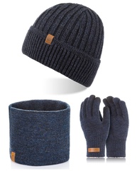 Brødrene granatowy komplet zimowy męski 3w1