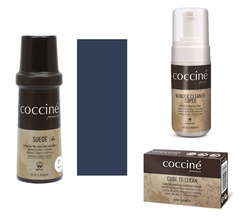 Zestaw do renowacji zamszu i nubuku pianka + gumka + odświeżacz koloru granatowy