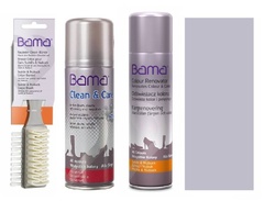 Zestaw do czyszczenia i pielęgnacji skóry zamsz nubuk bama 3w1 bezbarwny