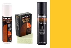 Zestaw do renowacji zamszu do czyszczenia i farbowania butów tarrago żółty 07