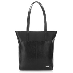 Czarna torebka damska shopper bag paolo peruzzi