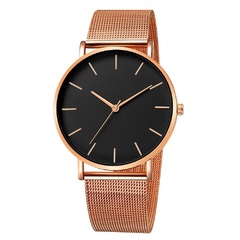 Zegarek damski elegancki bransoleta mesh rose gold